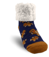 well假日折扣Pudus Classic Slipper Sock Gingerbread Navy Toddler