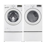 BestBuy限时促销LG 5.0 Cu. Ft. High Efficiency Front Load Washer & 7.4 Cu. Ft. Electric Dryer - White