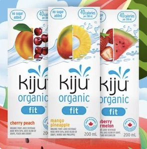 现价$1.97(原价$3.99) Kiju 有机草莓西瓜汁 4x200mL 无糖添加 每罐仅40卡