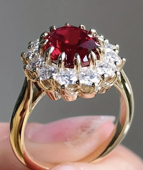 红锆石18K镀金戒指CA$1.89