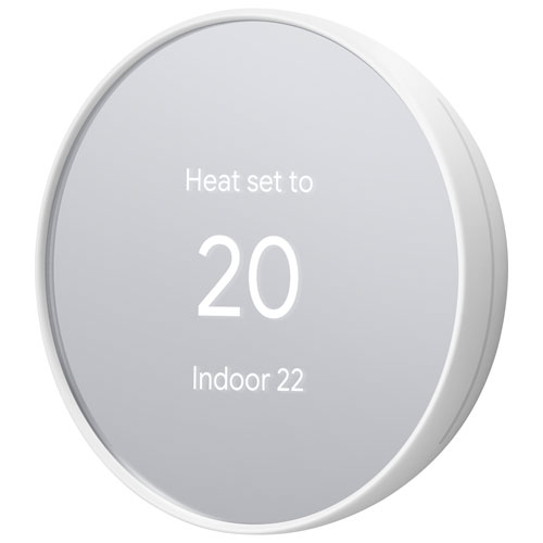 Google Nest Wi-Fi 智能恒温器 - 雪/木炭 129.99 加元 - 75 加元 Enbridge（仅限开启）= 54.99 加元