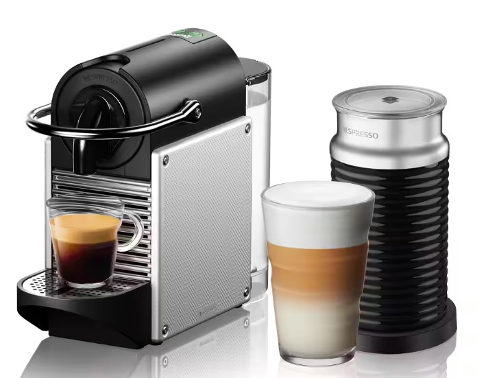 Nespresso Pixie 浓缩咖啡机，带 Aeroccino 奶泡器  $116起