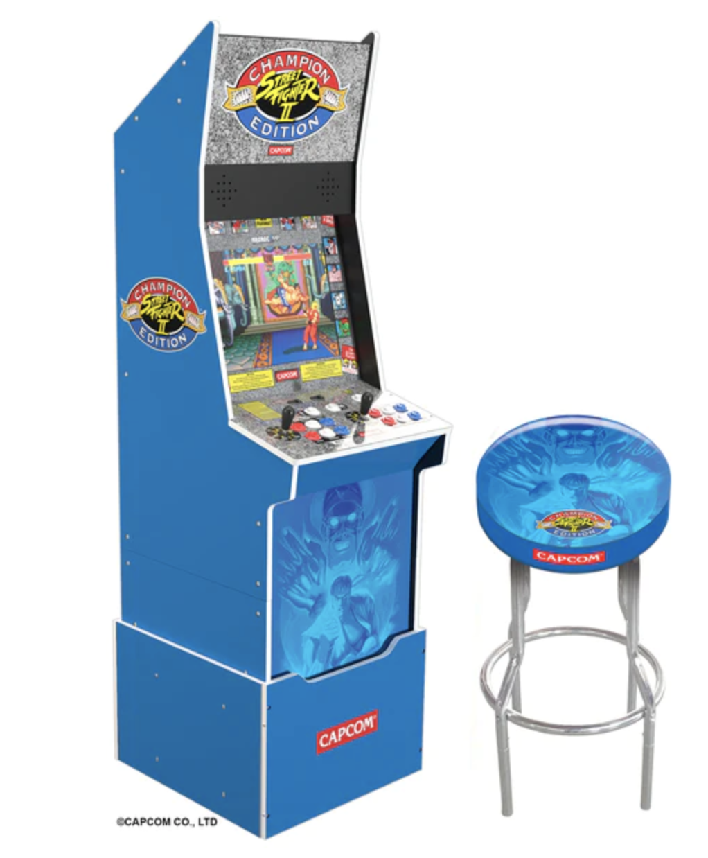Arcade1up Street Fighter II Big Blue 带凳子 - 499.95加元