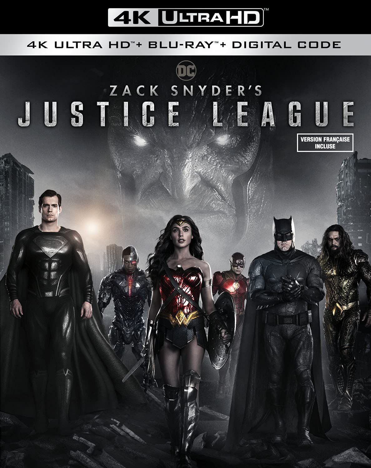 Zack Snyder 的正义联盟（BIL/4K 超高清 + 蓝光）12.99 加元（48% 折扣）ATL