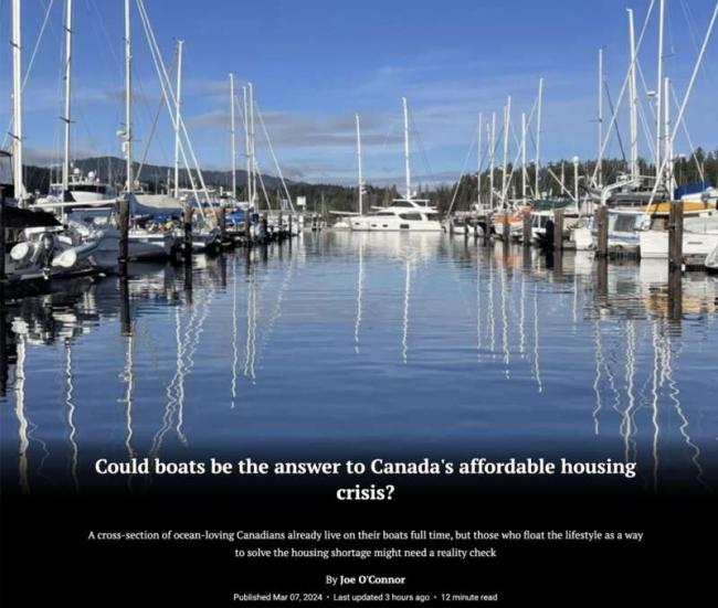 加拿大30岁夫妇卖房买游艇 生活在船上 加拿大30岁夫妇卖房买游艇 生活在船上