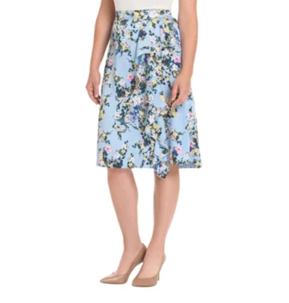 Ted Baker 女士中长荷叶边半身裙