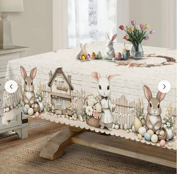 好可爱！复活节桌布11.39元