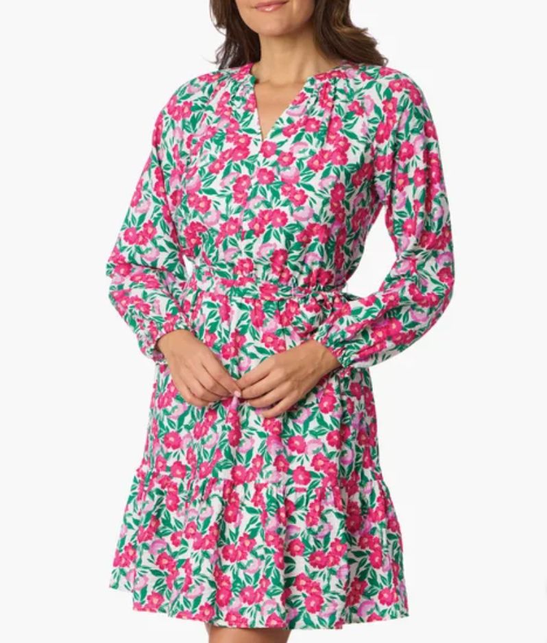 Draper James 女士长袖连衣裙