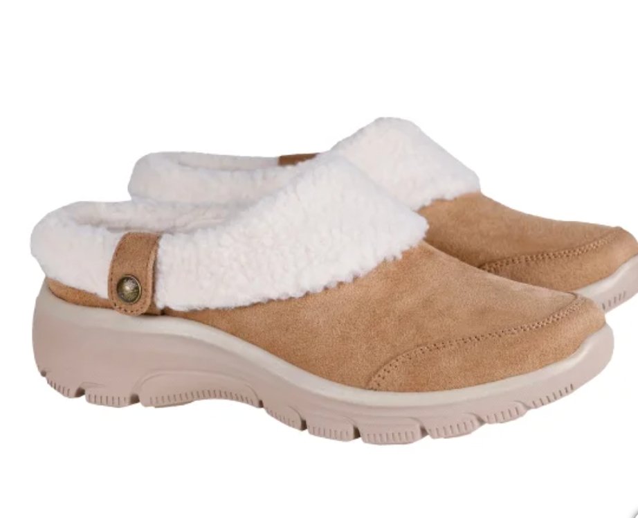 Skechers 女款带衬里拖鞋