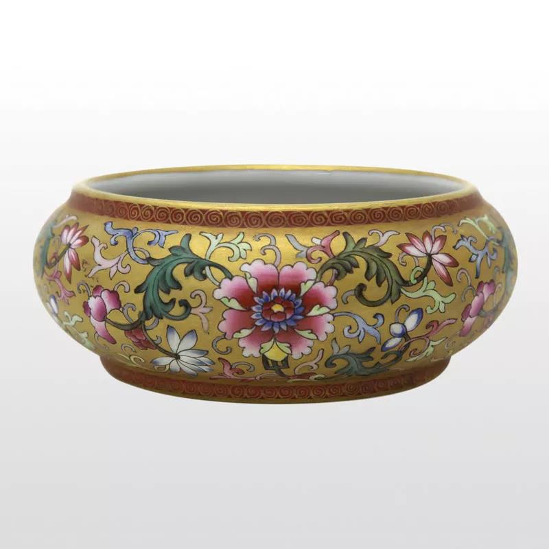 清 金地珐琅彩笔洗.jpg