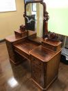 Antique Modern Solid Vanity Dresser, Mahogany, $350