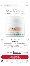 la mer面霜7折