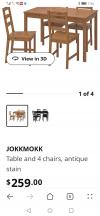 ikea 餐桌和4把椅子50元自取