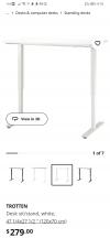 IKEA 升降桌，可以当电脑桌，餐桌 120加币