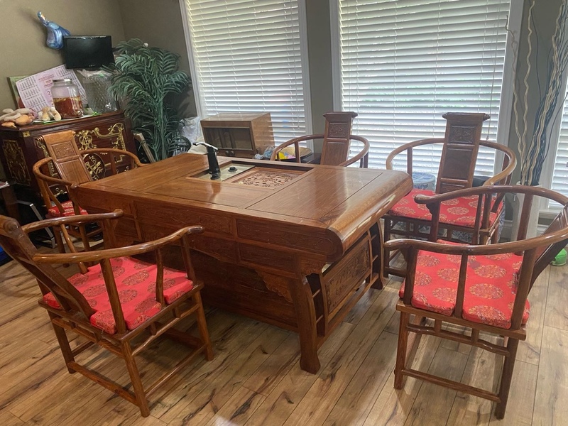 搬家回流低价转让花梨木茶台