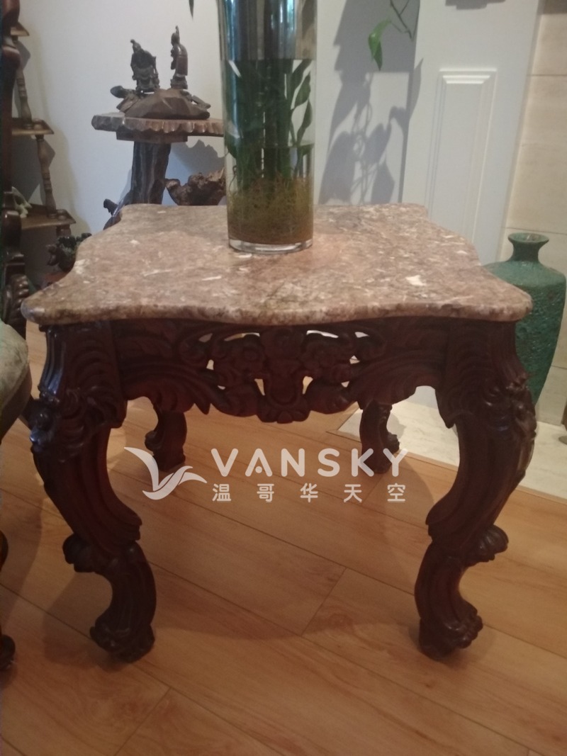 古董大理石台面茶几