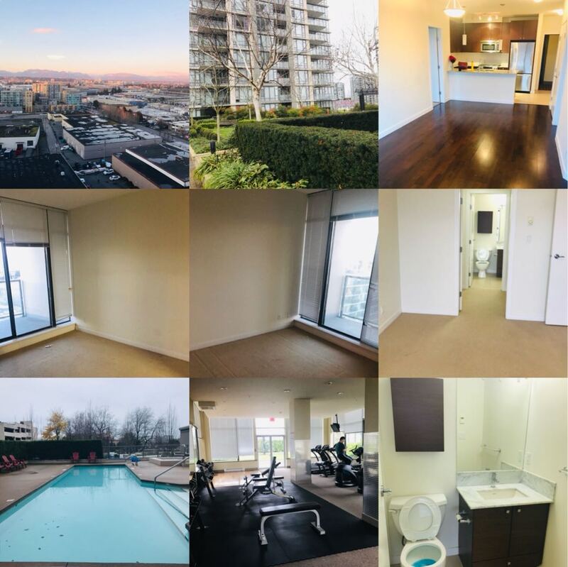 列治文两个停车位包家具高层公寓