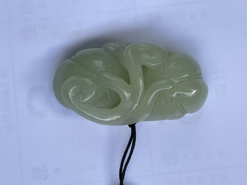 转让清未民初时期新彊和田双蓮心玉器一件