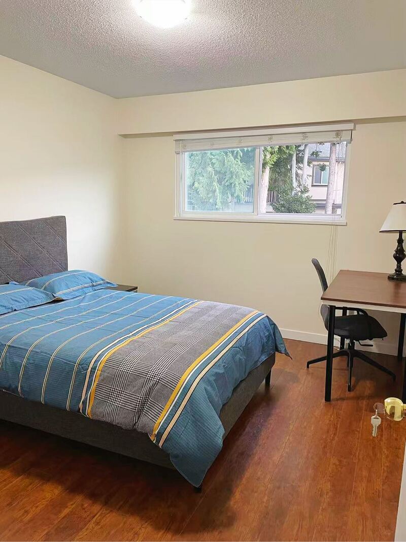 列治文安静内街house出租2楼1房