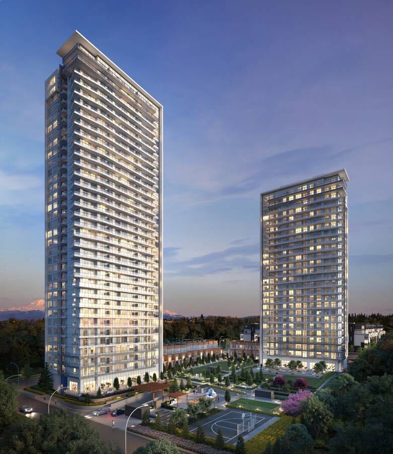 兰利全新1卧室高层公寓出租