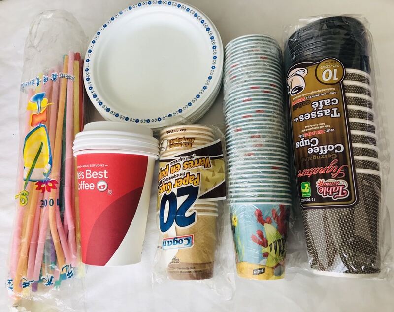 全新一次性餐具$5