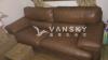 FREE Leather Sofa — Solid Wood, Spacious, Comfortable