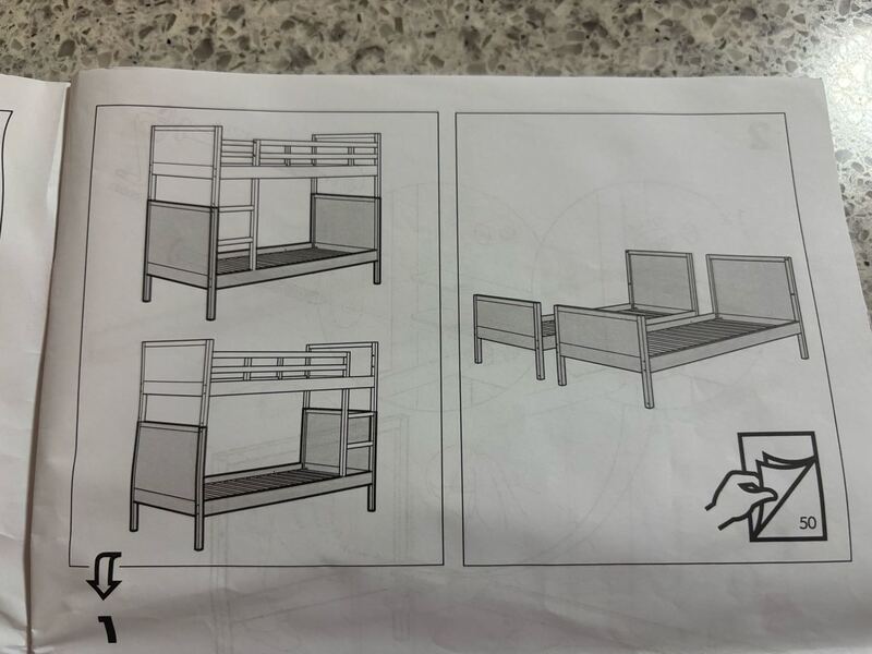 可分拆成两张独立床的Twin bunk bed 