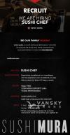 Sushi Mura Oak Hiring Sushi/Kitchen Chef
