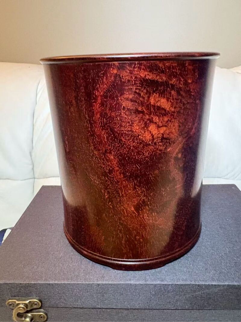 印度小叶紫檀笔筒