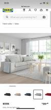 Ikea 沙发，新， 出售 399 自取