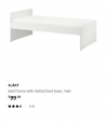 IKEA 99新，单人床，赠床垫