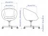 ikea 灰色椅子 90 cad