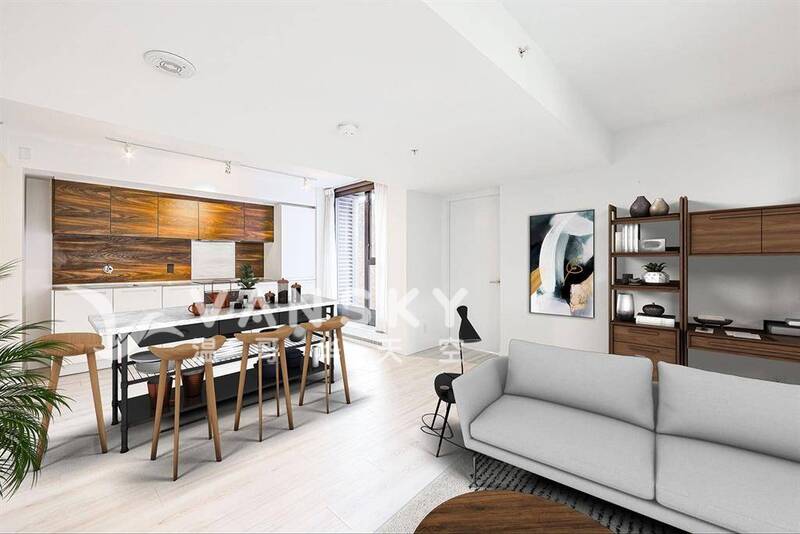 Downtown 中心Hornby st 嶄新二臥二衛公寓出租