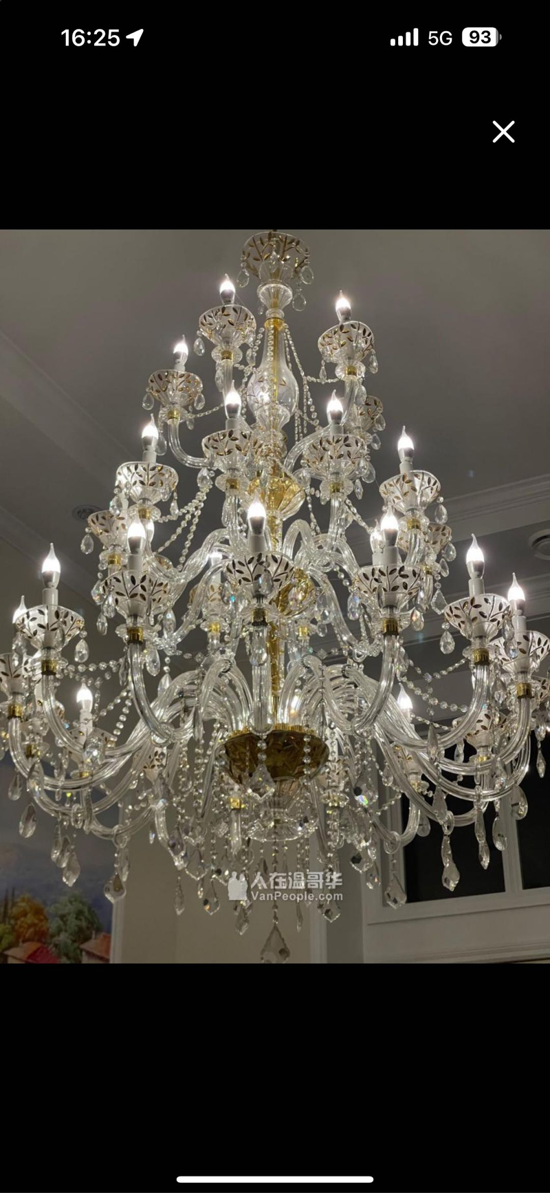 全新水晶燈低出售列治文自取